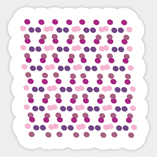 Purple Geometric Dots Sticker